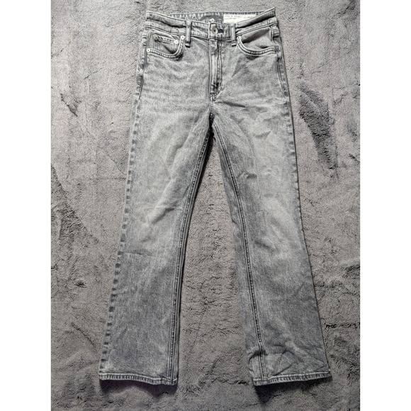 rag & bone Denim - Rag & Bone Nina High Rise Ankle Flare Jeans Women's Size 24 Gray